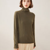 Pile Collar 100% Cashmere Inner Bottoming Cashmere Sweater